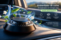 Ambientador Solar 360° para Coche – Aroma y Estilo
