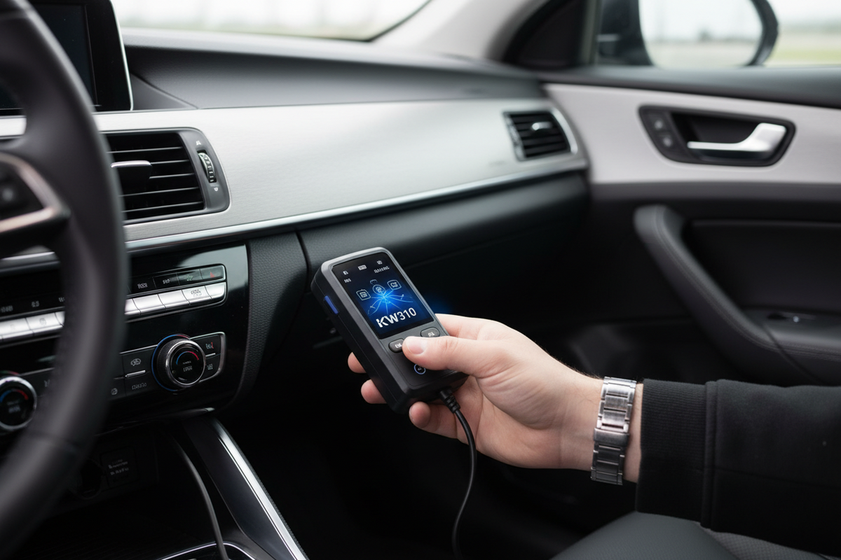 Escáner OBD2 KW310 para Diagnóstico de Coche